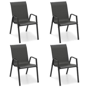 2eChoix | Coast 4-piece empilable garden rotan chairs -, Jardin & Terrasse, Ensembles de jardin, Ophalen of Verzenden