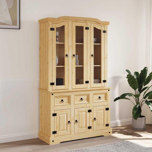 vidaXL Hoge kast Corona 112x43x196 cm Mexicaans grenenhout, Huis en Inrichting, Kasten | Dressoirs, Nieuw, Verzenden