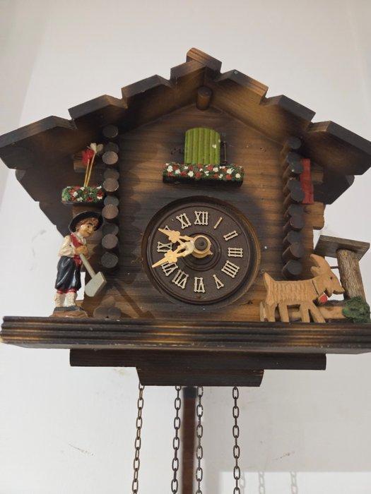 Koekoeksklok - Hout - 1970-1980, Antiquités & Art, Curiosités & Brocante