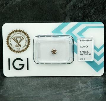 1 pcs Diamant (Natuurlijk gekleurd) - 0.26 ct - Fancy
