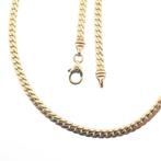 Gouden ketting gourmetschakel | 43 cm (vintage ketting), Ophalen of Verzenden, Gebruikt, Overige kleuren, Goud