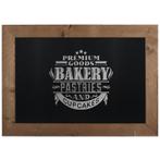 Krijtbord Hout Bruin 40x60cm, Verzenden, Nieuw