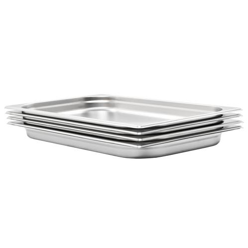 vidaXL Gastronormbakken 4 st GN 1/1 40 mm roestvrij staal, Antiek en Kunst, Antiek | Keukengerei, Verzenden