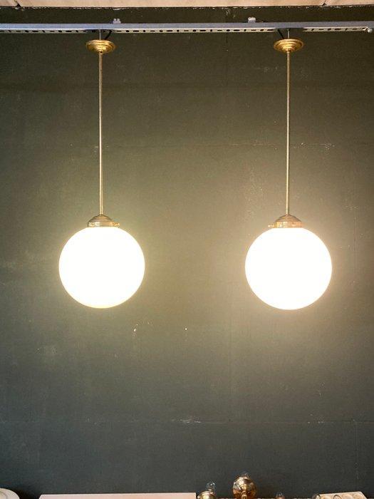 Buffet tafellamp (2) - Opaline glas, Antiek en Kunst, Antiek | Verlichting