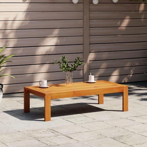 vidaXL Table de jardin 100x50x27 cm bois dacacia solide, Jardin & Terrasse, Ensembles de jardin, Neuf, Envoi