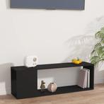 vidaXL Tv-meubel 100x24x32 cm bewerkt hout zwart, Huis en Inrichting, Kasten | Boekenkasten, Verzenden, Nieuw