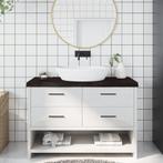 vidaXL Wastafelblad 120x40x(2-6) cm behandeld massief hout, Huis en Inrichting, Keuken | Keukenelementen, Verzenden, Nieuw