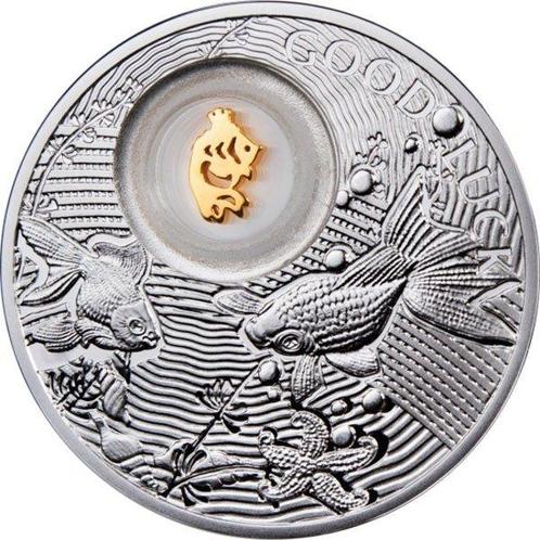 Niue. 2 Dollars 2013 Goldfish Lucky Coins II, Proof, Postzegels en Munten, Munten | Europa | Niet-Euromunten