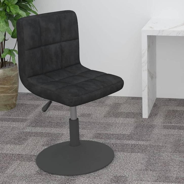 vidaXL Barkruk draaibaar fluweel zwart, Huis en Inrichting, Barkrukken, Nieuw, Verzenden