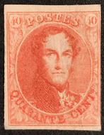 Belgique 1861 - Médaillon Léopold Ier 40 centimes - Type, Postzegels en Munten, Postzegels | Europa | België, Gestempeld
