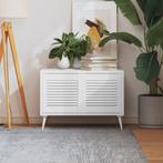 vidaXL Kastdeuren met lamellen 2 st 39,5x39,4 cm grenenhout, Doe-het-zelf en Bouw, Verzenden, Nieuw