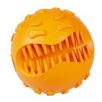 Duvo Rubber boos gezicht bal 7x7x7cm Oranje, Dieren en Toebehoren, Nieuw