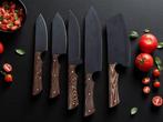 Keukenmes - Kitchen knife set - Set van 5 chefmessen van