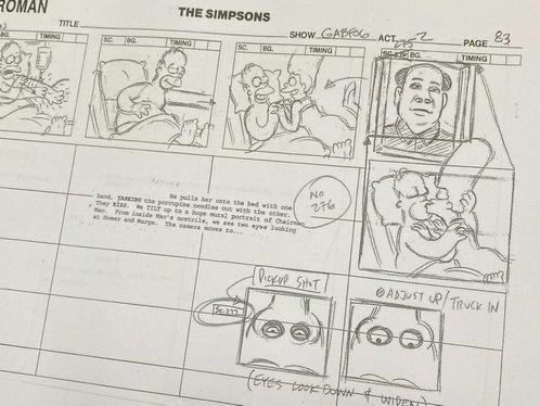 The Simpsons - 1 Storyboard de Goo Goo Gai Pan - Acte II -, Cd's en Dvd's, Dvd's | Tekenfilms en Animatie