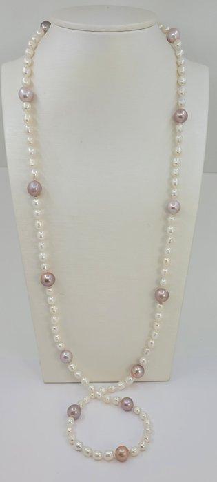Sans Prix de Réserve - Collier Perles deau douce Edison, Handtassen en Accessoires, Kettingen