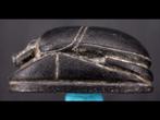 Oud-Egyptisch Steen Zeer grote Heart Scarab (L: 7cm) - 7 cm