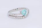 Ring Platina - 0.75ct. tw. Paraiba toermalijn - Diamant, Nieuw