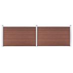 vidaXL Schutting 353x106 cm HKC bruin, Tuin en Terras, Verzenden, Nieuw