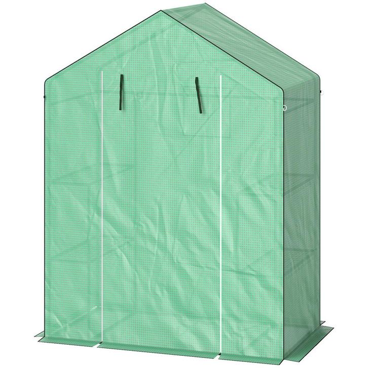 Kas met rolluik en ramen -- Winterbestendig - Staal - Groen, Tuin en Terras, Kassen, Nieuw, Ophalen of Verzenden