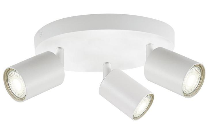 Ronde Spot armatuur Wit | 3x GU10 Richtbare spots | Plafond, Huis en Inrichting, Lampen | Spots, Led, Nieuw, Metaal of Aluminium