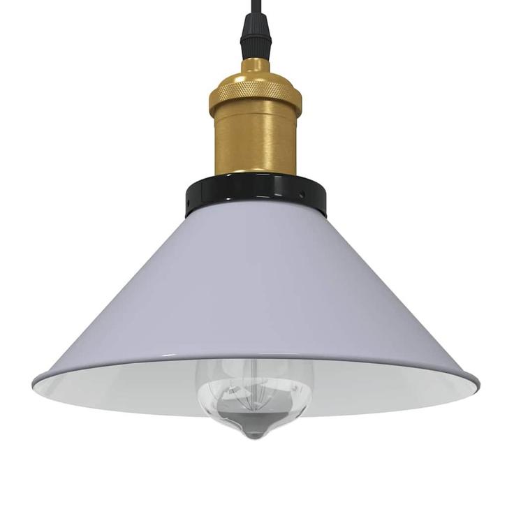 vidaXL Hanglamp in hoogte verstelbaar E27 Ø22 cm metaal, Huis en Inrichting, Lampen | Overige, Nieuw, Verzenden