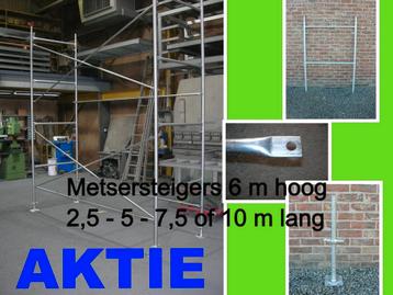 metsersteigers 6 m hoog x 2,50 tot 10 m lang x 1,25 m breed beschikbaar voor biedingen