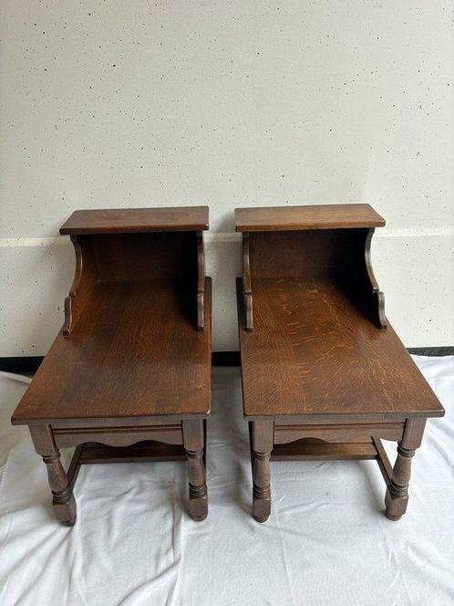 Kast (2) - Prachtige Zeldzame eikenhouten kastjes met, Antiek en Kunst, Curiosa en Brocante