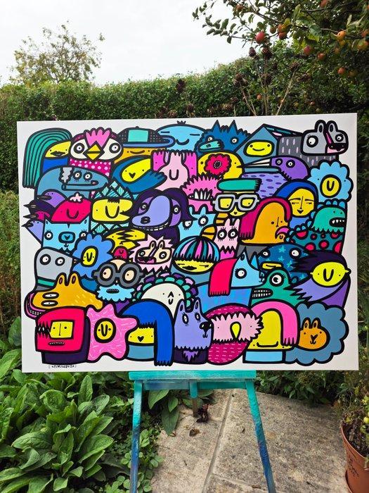 Kev Munday - All Aboard, Antiek en Kunst, Kunst | Schilderijen | Modern