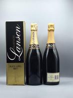 Lanson, Moët & Chandon - Champagne - 2 Bouteille (0,75 l), Verzamelen, Nieuw