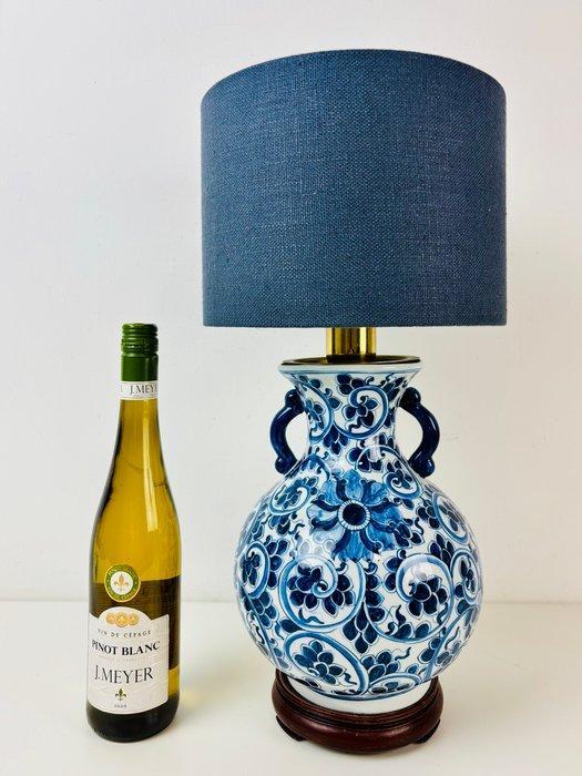 Lampe de table - Vase-lampe en porcelaine chinoise bleu et, Antiek en Kunst, Curiosa en Brocante