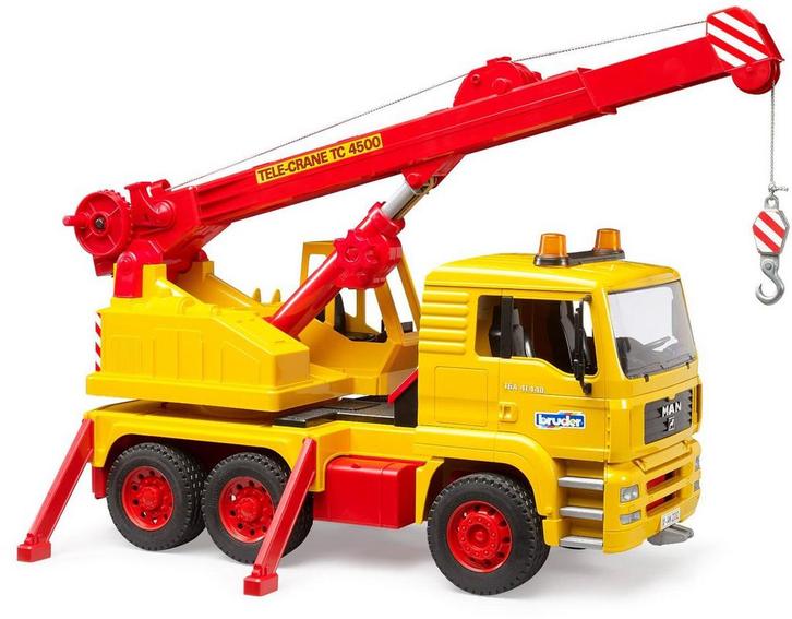 Bruder MAN vrachtwagen speelgoedauto met kraan -, Kinderen en Baby's, Speelgoed | Overig, Nieuw, Verzenden