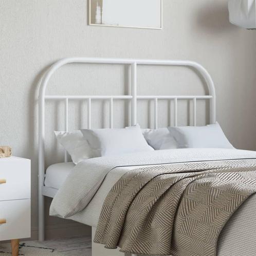 vidaXL Tête de lit métal blanc 120 cm, Maison & Meubles, Chambre à coucher | Lits, Neuf, Envoi