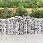 vidaXL Schanskorven 7 st gewelfd 400x50x100/120 cm ijzer, Tuin en Terras, Verzenden, Nieuw