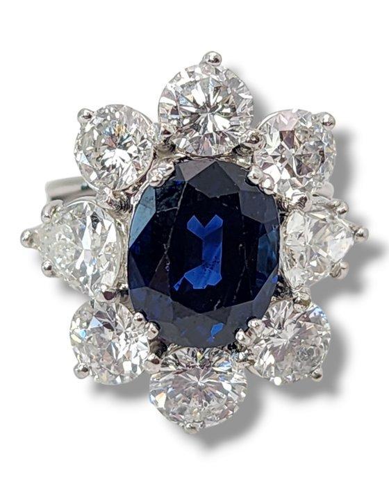 Ring - 14 karaat Witgoud, Prachtige 18k gouden damesring met, Handtassen en Accessoires, Ringen