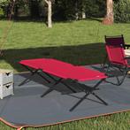vidaXL Opvouwbaar Campingbed Rood Oxford stof, Caravans en Kamperen, Kampeeraccessoires, Verzenden, Nieuw