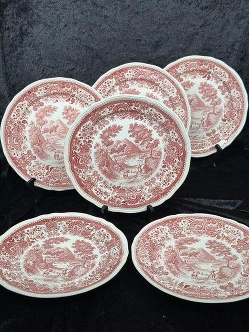 Harnais - Villeroy & Boch « Burgenland Rot » – 6 grands, Antiek en Kunst, Antiek | Meubels | Tafels