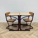 complete schoolset Marko, 10 stoelen + 10 tafels, Beuken -, Huis en Inrichting, Gebruikt, Hout, Eén