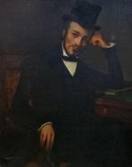 Adriano Cecioni (1836-1886) - Autoritratto, Antiek en Kunst, Kunst | Schilderijen | Klassiek