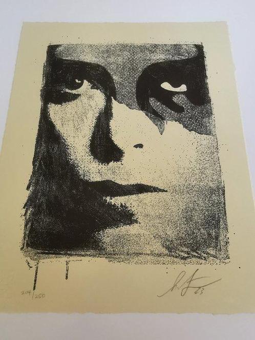 Shepard Fairey (OBEY) (1970) - A Cracked Icon Letterpress, Antiek en Kunst, Kunst | Designobjecten