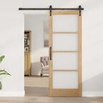 vidaXL Intern Deur met Glas ORKDAL78x202x4 cm Massief, Doe-het-zelf en Bouw, Deuren en Vliegenramen, Verzenden, Nieuw