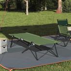 vidaXL Opvouwbaar Campingbed Amy geel 206 x 76 x 74 cm, Caravans en Kamperen, Verzenden, Nieuw