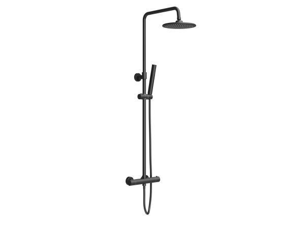 Veiling - Rond Thermostatische Regendoucheset Mat zwart, Bricolage & Construction, Sanitaire