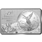 Mexico. 2022 3 oz 40th Anniversary Mexican Libertad Coin +, Postzegels en Munten