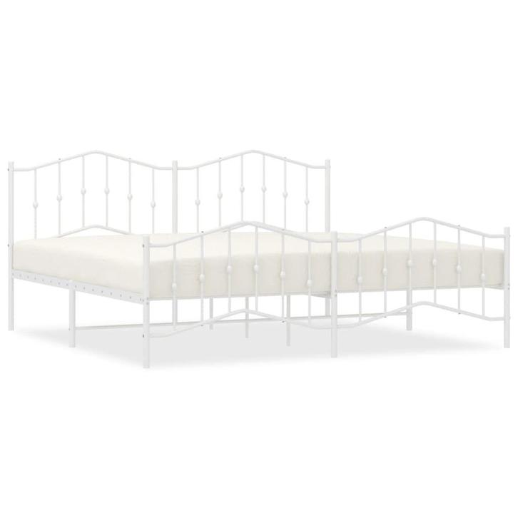 Groot Wit Bedframe 200x200 | Retour Deal | Enorme Besparing, Huis en Inrichting, Slaapkamer | Bedden, 200 cm, Wit, Nieuw, Metaal
