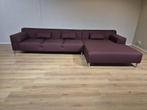 Zanotta Greg Hoekbank - Wijnrood - Stof - Topstaat - Design, Zanotta greg hoekbank, b&b italia, minotti, flexform, vitra, Nieuw