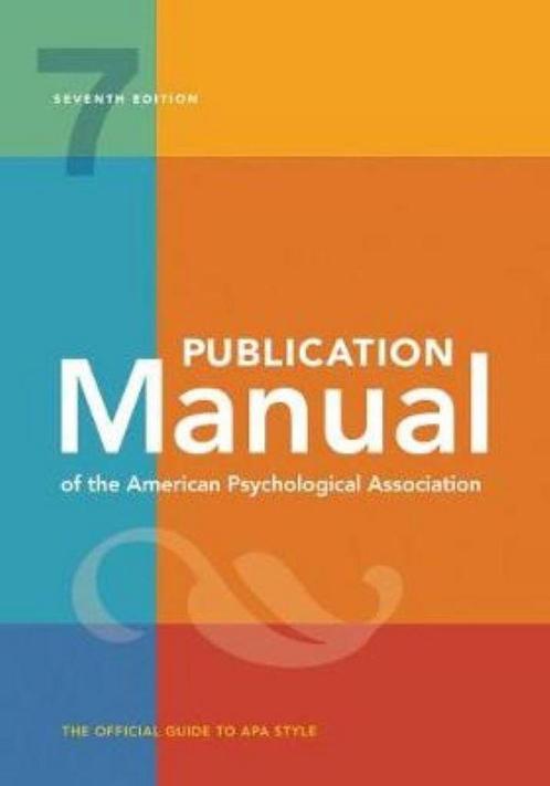 Publication Manual of the American Psychological Association, Boeken, Overige Boeken, Gelezen, Verzenden