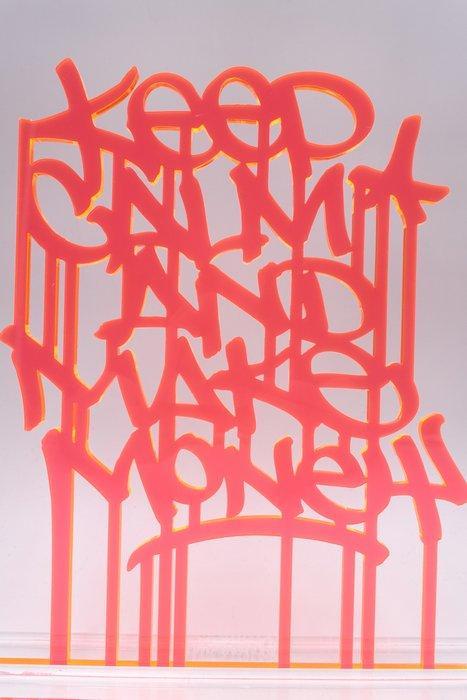 Golden Boy (2000) - KEEP CALM AND MAKE MONEY. (Original, Antiek en Kunst, Kunst | Schilderijen | Modern