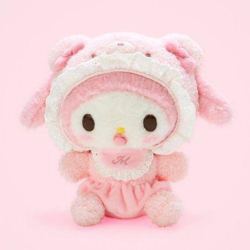 Sanrio - Baby Bear My Melody Knuffel - 20cm, Kinderen en Baby's, Speelgoed | Knuffels en Pluche, Verzenden