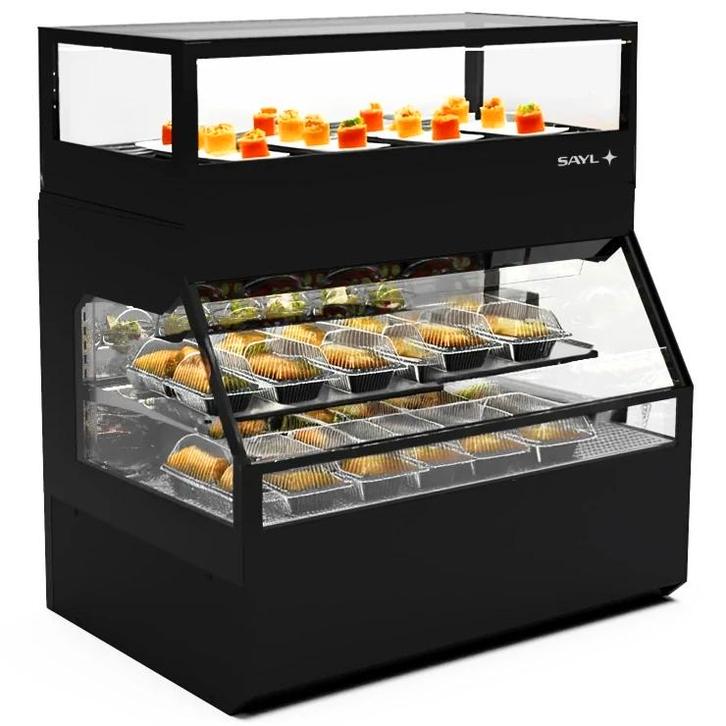 Wandkoeling | INTEGRA COMBI | Zwart | +4°C/+8°C |, Zakelijke goederen, Horeca | Keukenapparatuur, Nieuw in verpakking, Verzenden