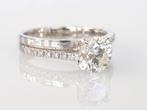 Verlovingsring - 14 karaat Witgoud - 1.17ct. tw. Diamant